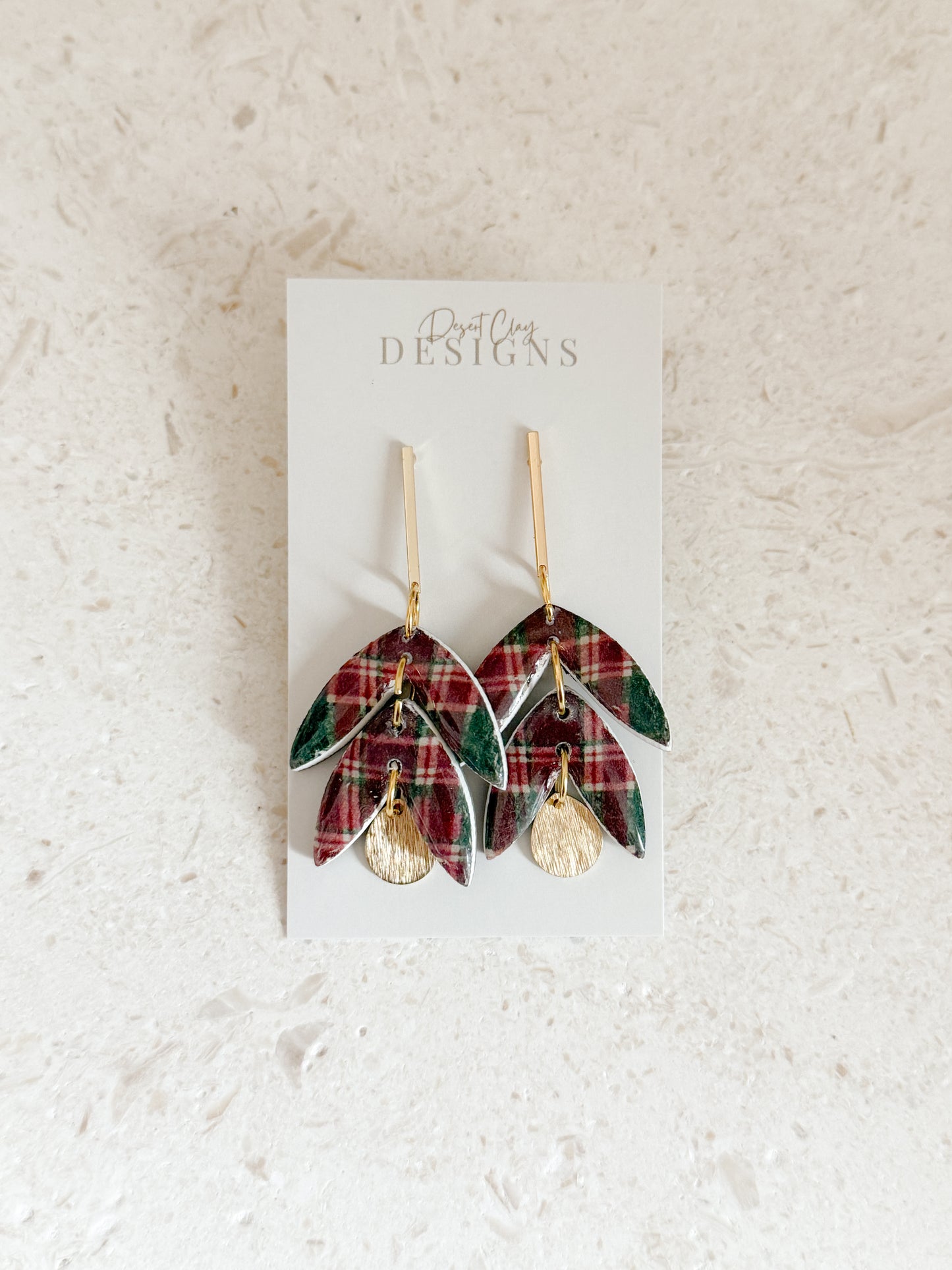 Palmer Dangles - Christmas Plaid