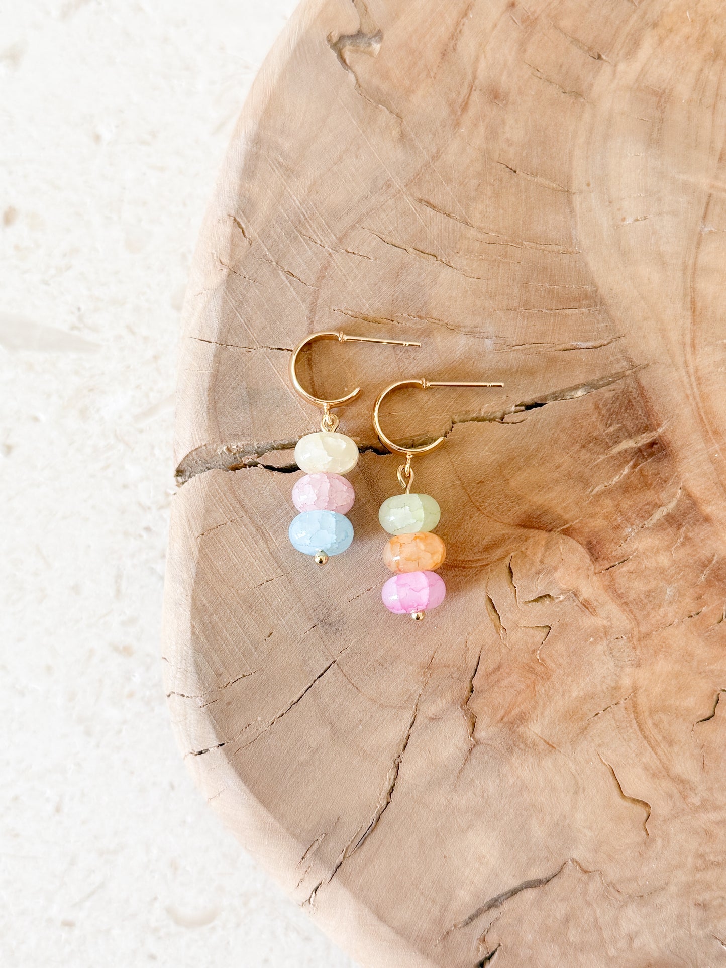 The Trio Drop Gemstones - Spring