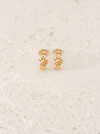 Half Daisy Hoops