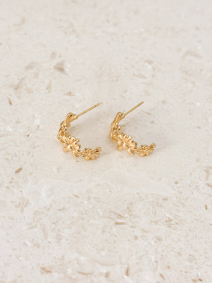 Half Daisy Hoops