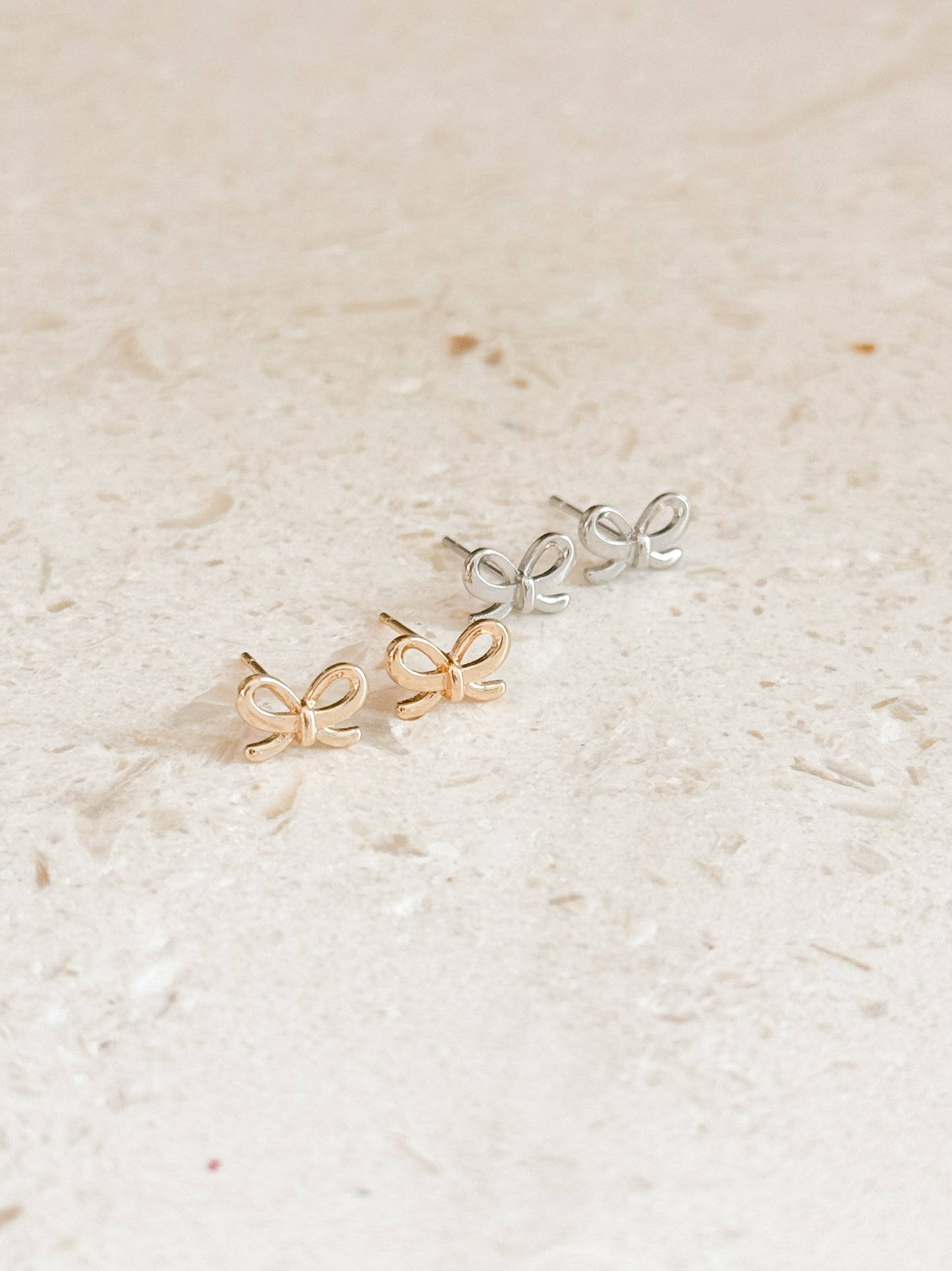 Dainty Bow Studs