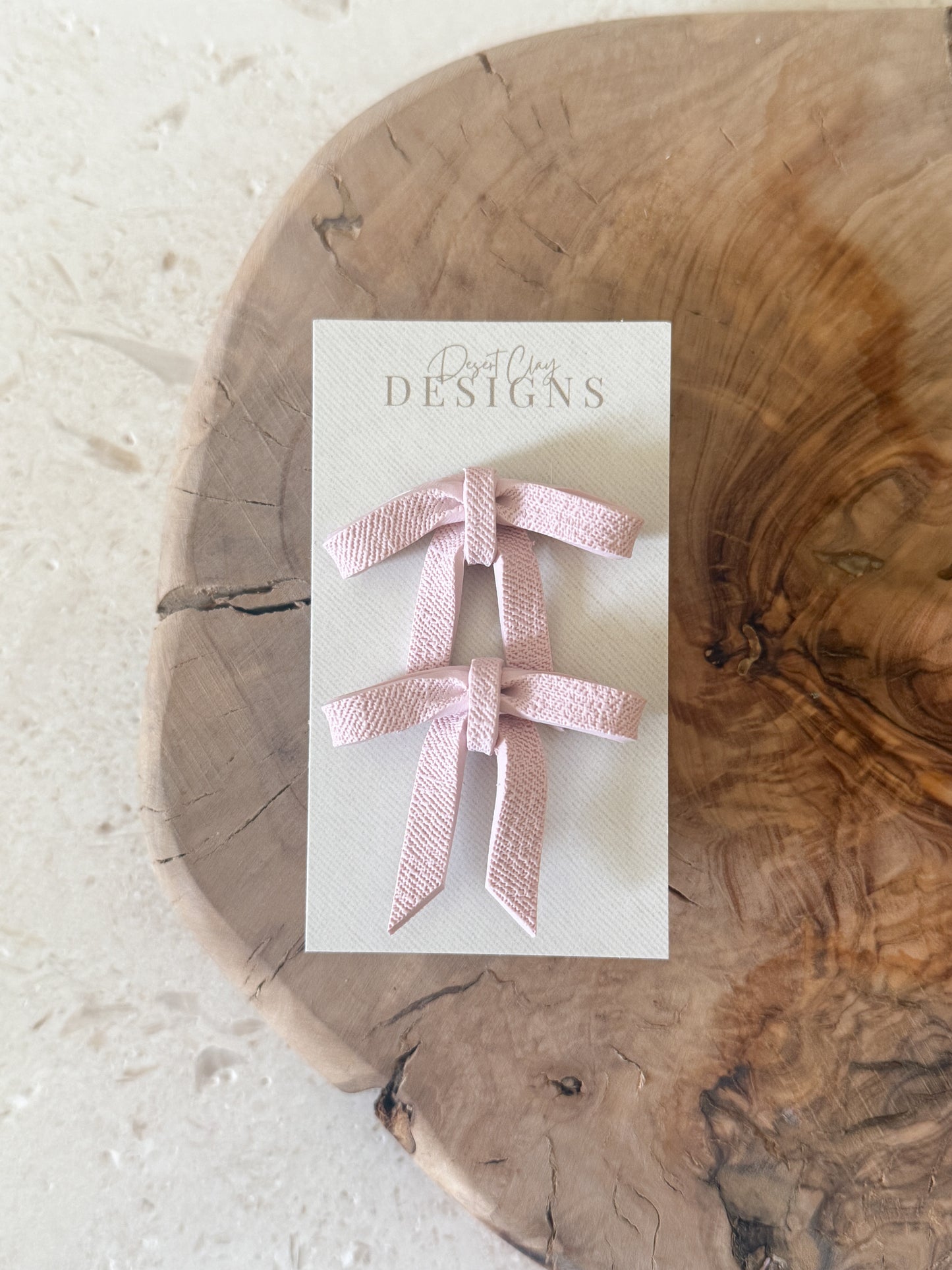 Draped Bow Studs