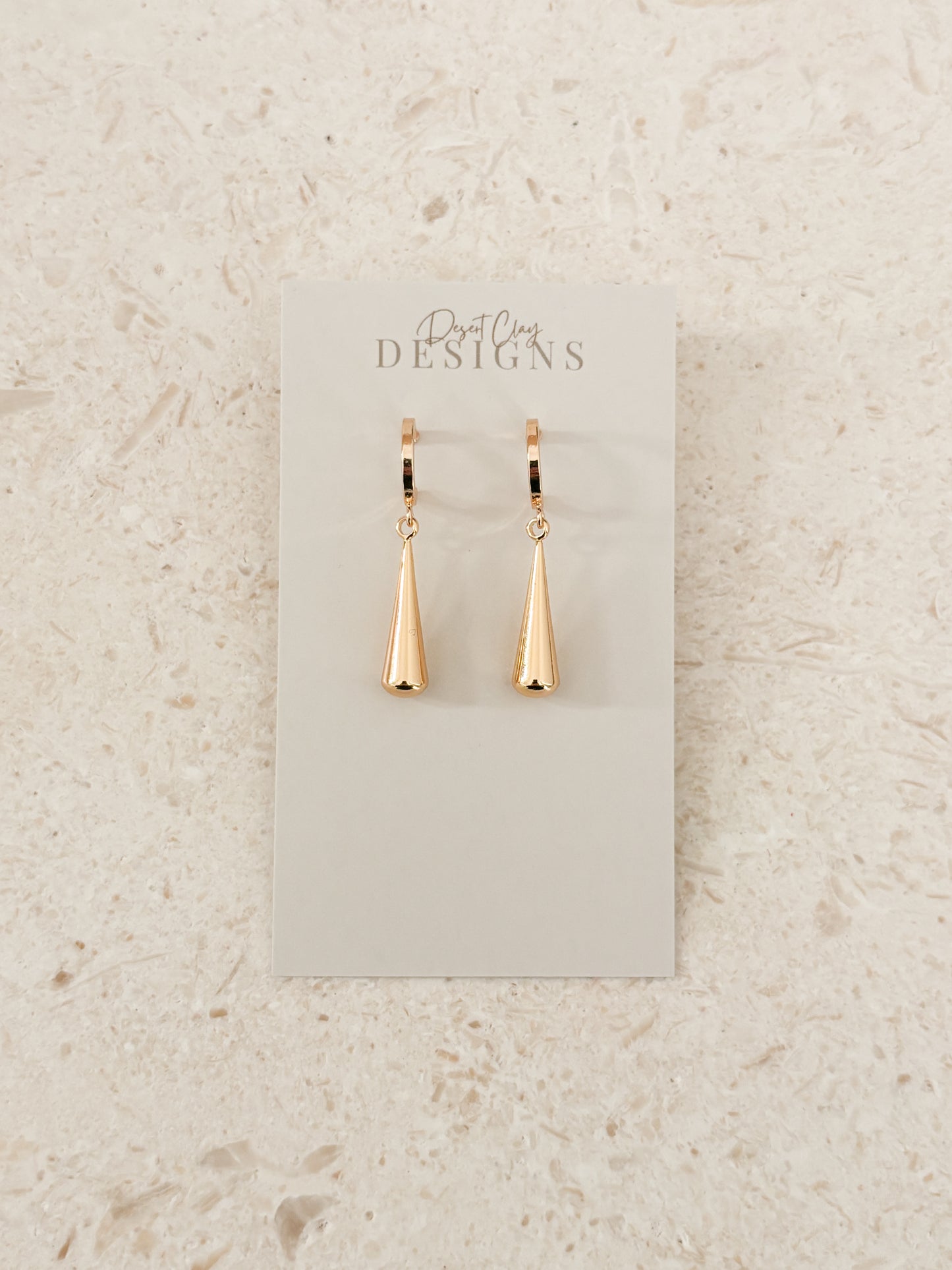 Golden Teardrop Dangles