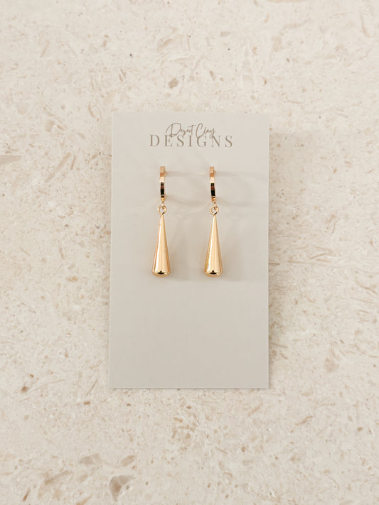 Golden Teardrop Dangles