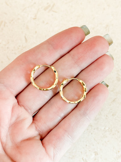 Thin Chained Hoops