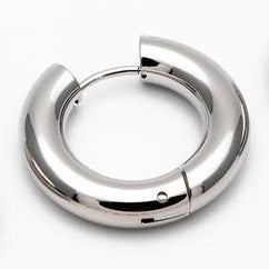 Silver Chunky Hoops