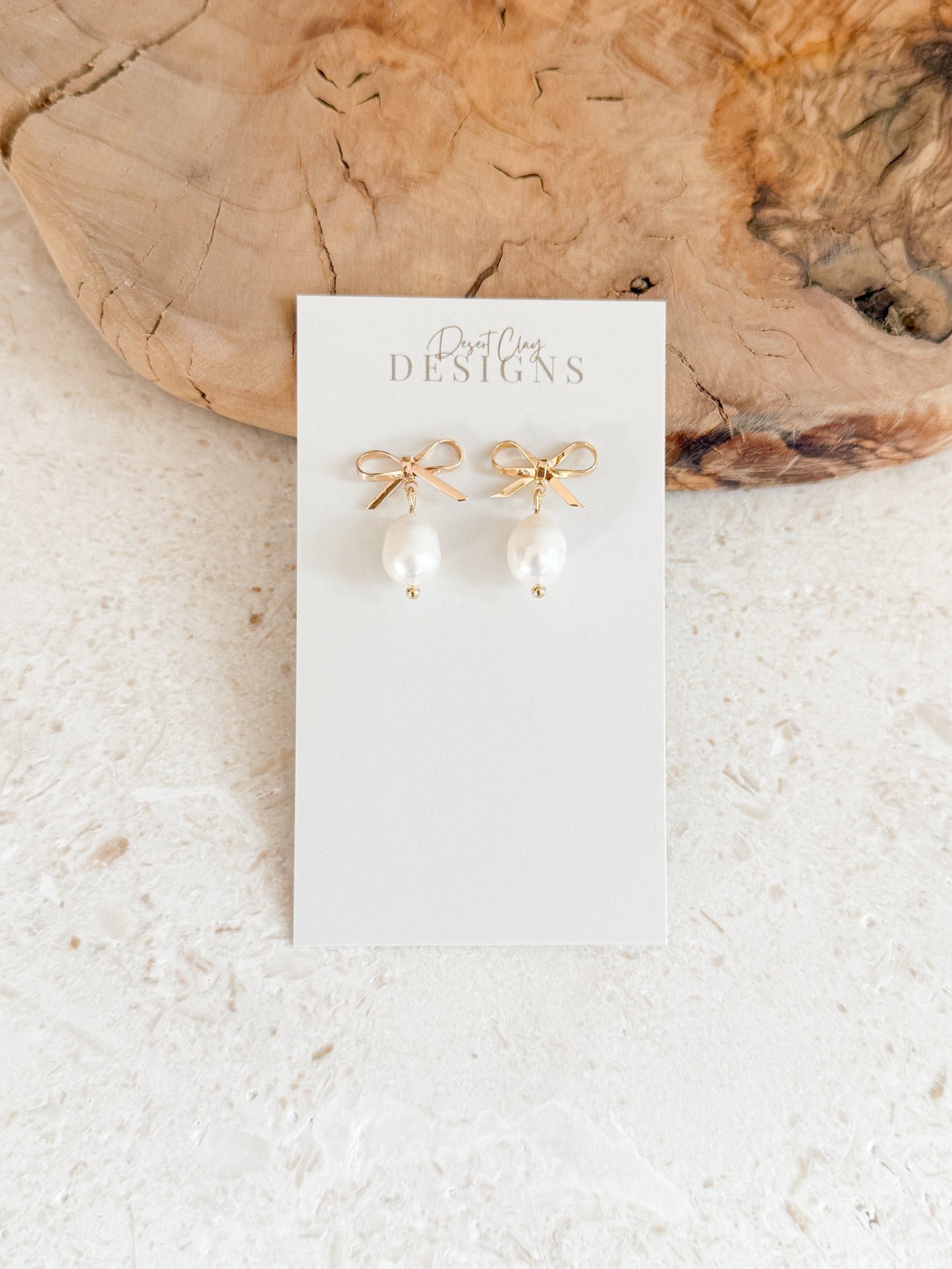 The Bow & Pearl Dangles
