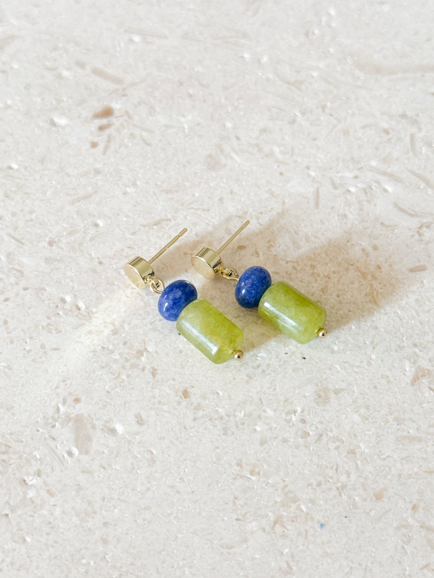 Cobalt & Chartreuse Dangles