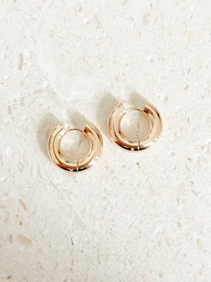 Chunky Gold Hoops