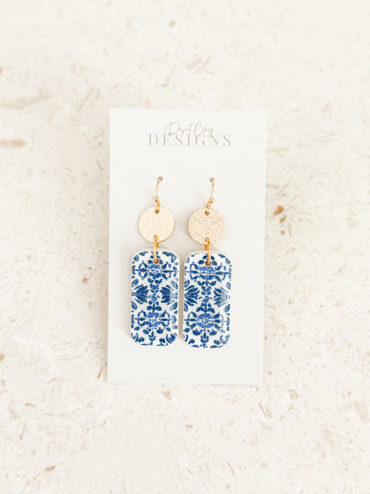 Alice Dangles - Blue & White