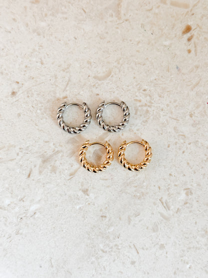 Twisted Mini Hoops