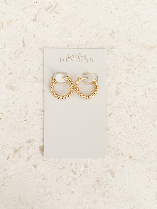 Beaded Hoops