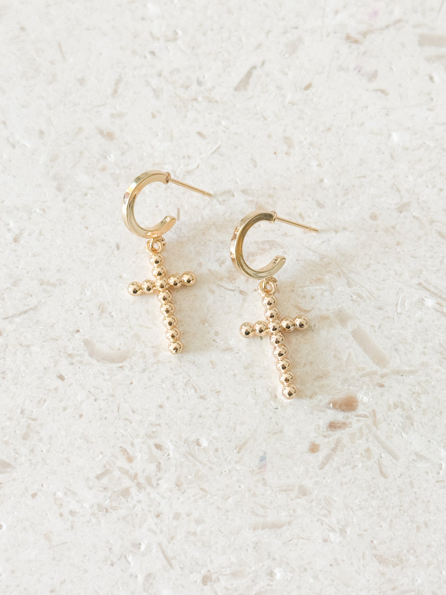 The Beaded Cross Dangles