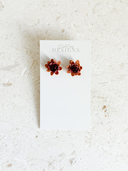 Fall Floral Studs