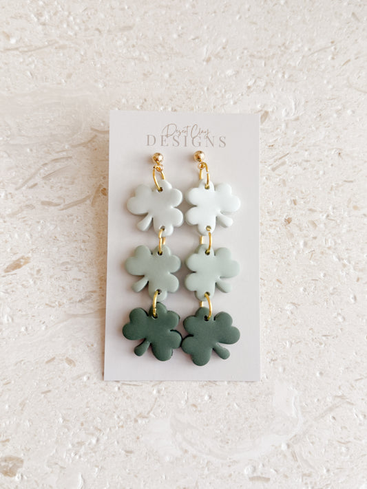 Ombré Clover Dangles