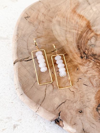 Saige Dangles - Pink Quartz