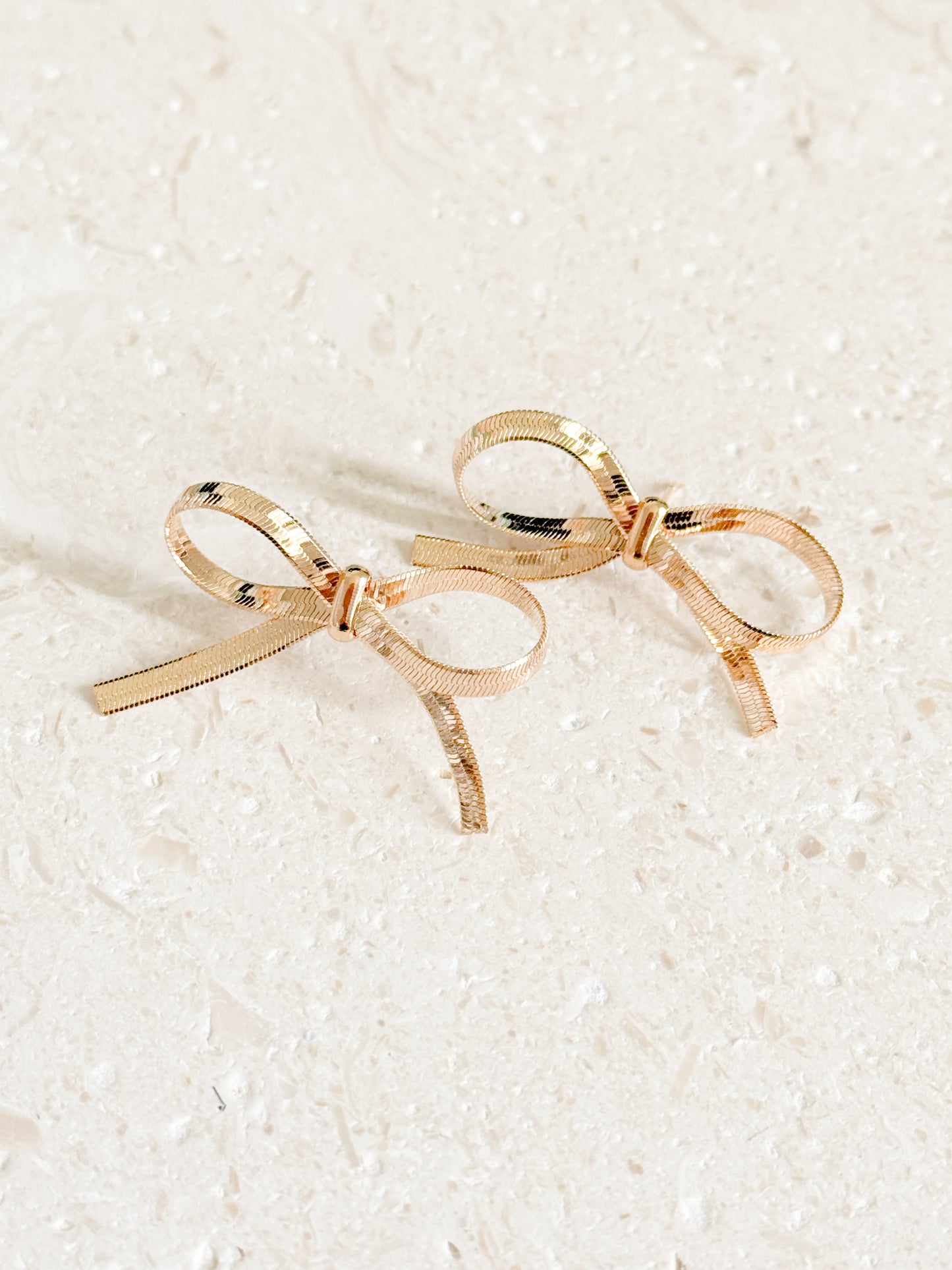 Golden Bow Studs