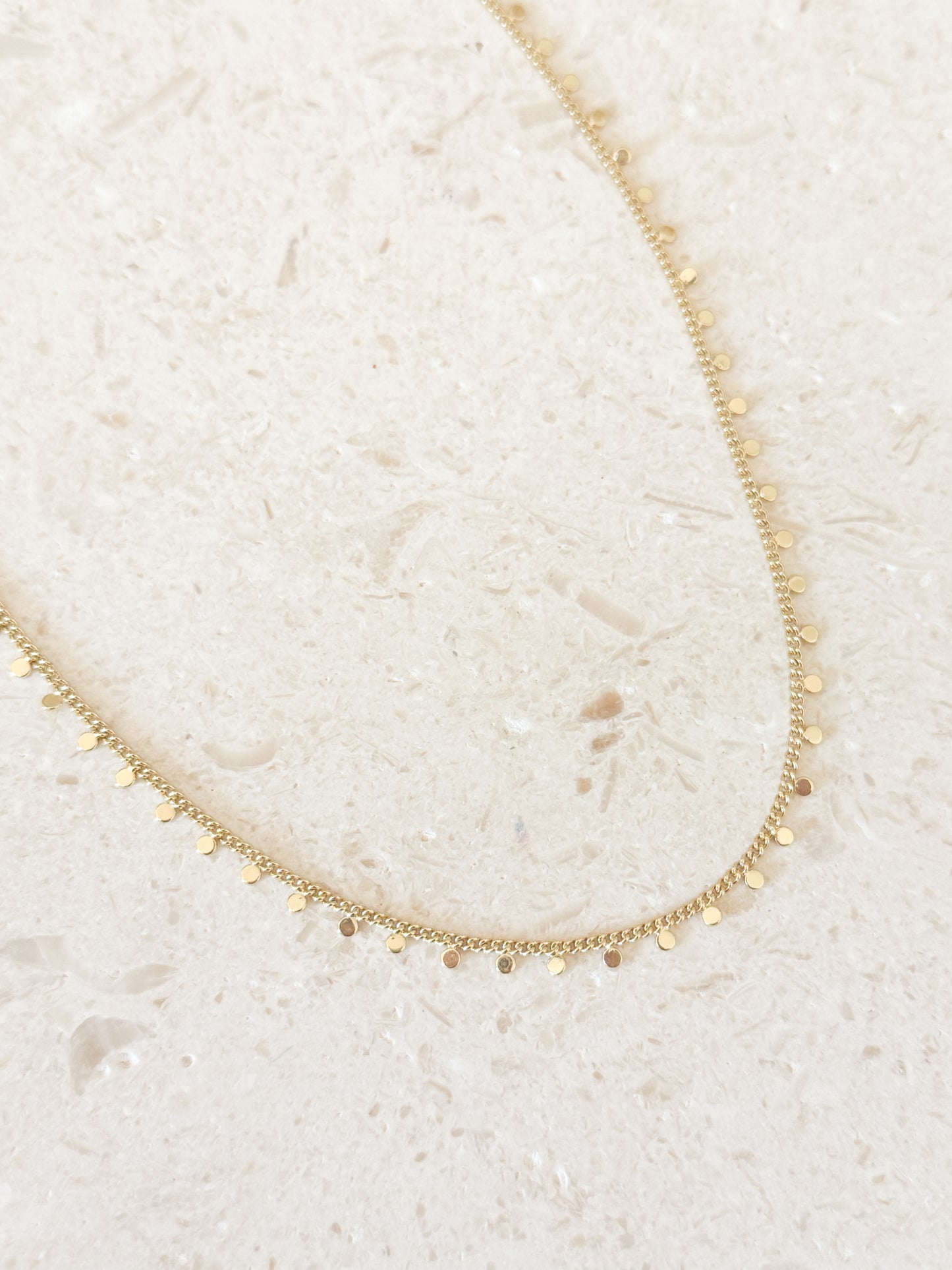 Mini Disc Chain Necklace