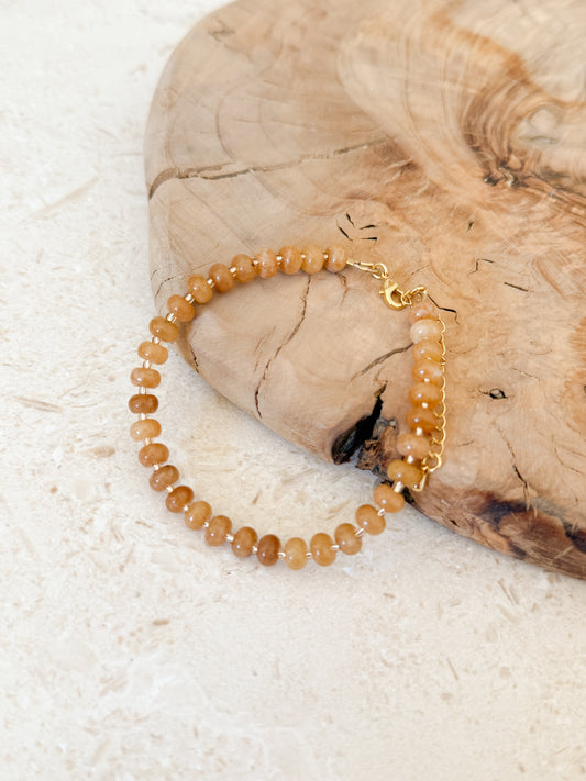 Honey Brown Agate Bracelet