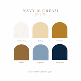 Navy & Cream Palette